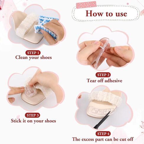 Women's Metatarsal Pads, 3 Pairs Ball of Foot Cushions for Heels Forefoot Pads High Heel Comfort Pads Non-Slip Silicone Shoe Pads Clear High Heel Cushion Inserts for Women Girls High Heels Shoes in Saudi Arabia