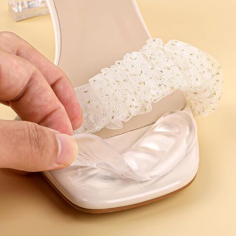 Women's Metatarsal Pads, 3 Pairs Ball of Foot Cushions for Heels Forefoot Pads High Heel Comfort Pads Non-Slip Silicone Shoe Pads Clear High Heel Cushion Inserts for Women Girls High Heels Shoes in Saudi Arabia