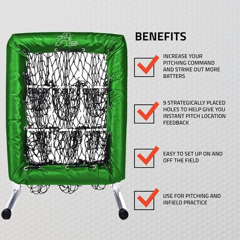 Anytime Baseball No Hitter 9 Hole Pitching Net Strike Zone Net in Saudi Arabia