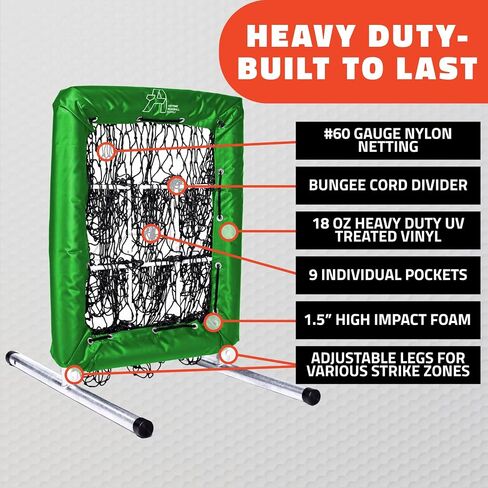 Anytime Baseball No Hitter 9 Hole Pitching Net Strike Zone Net in Saudi Arabia