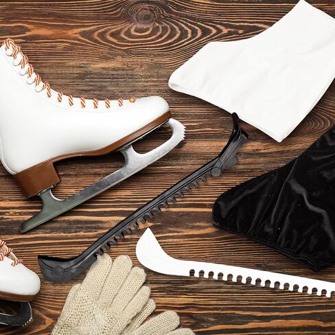 4 Pairs Ice Skate Guards Gift Set Include 2 Pairs Ice Skate Boot Covers and 2 Pairs Adjustable Ice Skate Blade Covers Skate Guards for Figure Skating, Roller Skates, Ice Skating Accessories in Saudi Arabia