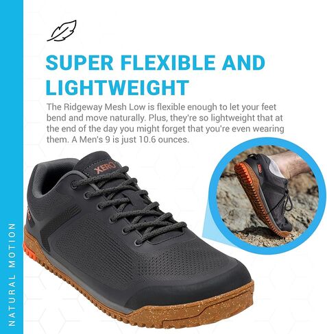 Xero Shoes Ridgeway Mesh Low Faded Black Men's Size 9 in Kuwait