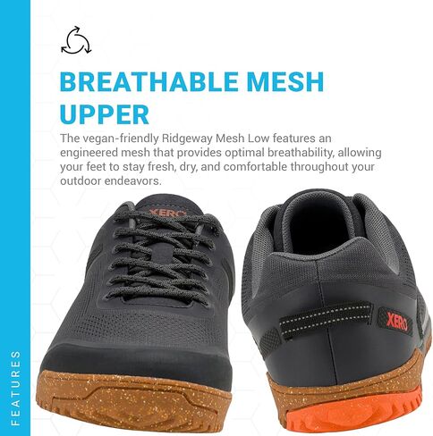 Xero Shoes Ridgeway Mesh Low Faded Black Men's Size 9 in Kuwait