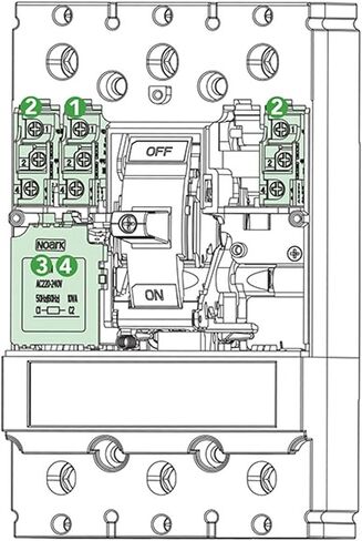 رحلة انخفاض الجهد UL 489، M4/M5 1100546 UVT24NB in Kuwait