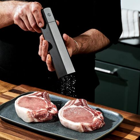 مجموعة مطحنة الملح والفلفل HexClad مع مطاحن احترافية قابلة للتعديل وأغطية لا تسبب الفوضى in Kuwait