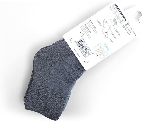 1SOCK2SOCK 6 Pack Diabetic Quarter Socks For Men and Women, Therapeutic, Non-Binding Circulatory, Silky Soft Cushioned Socks in Kuwait