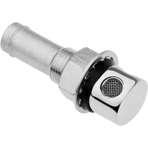 Marine Grade Boat Fuel Vent Through Hull， 316 Stainless Steel Fuel Gas Tank Vent Hardware with Gasket Flush Mount for 5/8" Hose (Type: Through Hull)