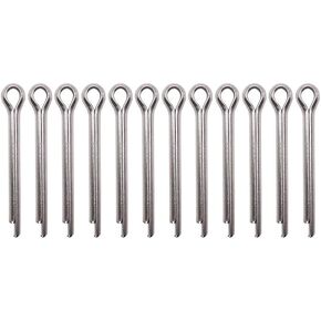 12Pcs Marine Propeller Cotter Pins 18-3735 18-3735-9 Replacement for Suzuki 09204-03001 Yamaha 91401-40025-00 Johnson/Evinrude 5030087