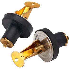 Seachoice Deck and Baitwell Plug, 5/8 in. Brass, 2-Pack