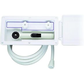 Attwood 4131-4 Aft-Deck Hot and Cold Freshwater Exterior Boat Shower Box Kit