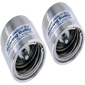 واقي محمل من الفولاذ المقاوم للصدأ 42104 من Bearing Buddy - قطر 1.980 سم، زوج
