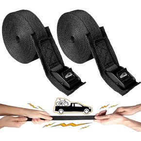 2Pack Kayak Tie Down Straps 8 Ft Lashing Strap Padded Cam Buckle Cargo Strap Adjustable Kayak Straps Roof Rack Cinch Strap Ratchet Straps for Trucks Motorcycle Boat Tie Down Packing Moving 1" x 8'