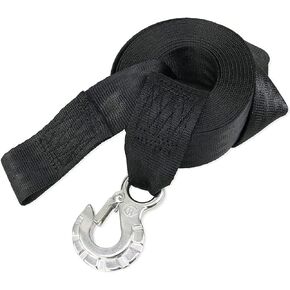 2" x 12' Jet Ski Trailer Winch Strap Replacement with Stainless Steel Hook & Quick Connect Bow Tow Loop 5,500 lbs Strength | Safe & Secure Retrieval, Launching & Transporting of Your JetSkis