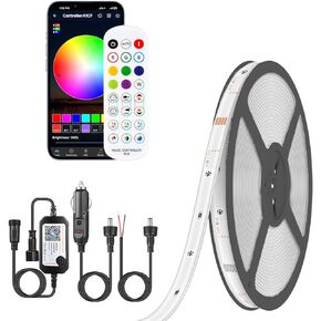 LED Boat Lights Strip 33FT, IP67 Marine LED Strip Pontoon Boat Light App Control, 12V RGB Waterproof Boat Interior Light, Night Fishing Lighting for Bass Boat, Kayak, Jon Boat, Cabin, Deck
