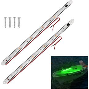 Boat Navigation Lights, Navigation Lights for Boats Led, Boat Lights for Night Fishing, Boat Red and Green Bow Lights, Deck Lights for Marine, Yacht, Kayak, Bass Boat, Pontoon Boat
