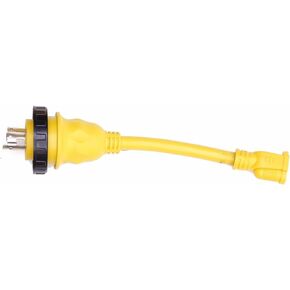 Amp Up Marine & RV Cords 125v 30 Amp Male x 15 Amp Female Marine Shore Power Cord Pigtail Boat Adapter - 21301