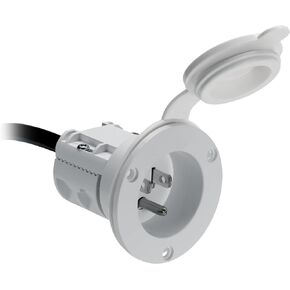 Minn Kota 1865110 AC Power Port-White/MKR-23