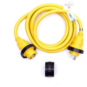 Amp Up Marine & RV Cords 125v 30 amp x 12' Marine Shore Power Boat Extension Cord, 12 ft - 21311