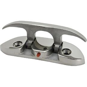 Extreme Max 3006.6631.2 Folding Stainless Steel Cleat - 4-1/2", Value 2-Pack