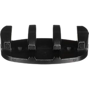 Attwood 11926-7 Zig-Zag Cleats, 3 ½ Inches Long, Nylon, Black, for Rope Up to 3/8-Inch Diameter, Drilled for 2 Fasteners, Pair