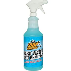 Ship Happens Hard Water Spot Remover, Stain and Salt Removal Cleaner, Boat Cleaning Supplies, Eliminates Scum, Grime, and Mineral Deposits