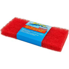 STAR BRITE Large Scrub Pad With Flexible Head Scrubber - Medium Texture (Red) - Attach to Extension Handle for an Extra 3’-10’ of Reach - Versatile Cleaning for Bigger Jobs (040124) in Kuwait