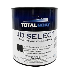 TotalBoat JD Select Ablative Antifouling Bottom Paint for Fiberglass, Wood and Steel Boats (Black), 1 Gallon (Pack of 1)