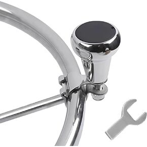 Marine 316 Stainless Steel Boat Steering Wheel 3/4 inch Maneuvering Knob Control Spinning Knob