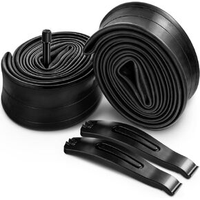 Hapleby 2PCS Premium 16Inch Bike Tubes of Kids, Compatible for 16 Inch x 1.75/1.95/2.10/2.125 Bike Tire, Mountain Bike Inner Tube of Schrader Valve, Come with 2PCS Levers