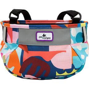 Po Campo Kids Bicycle Basket – Whoosh Bike Basket – Front Frame Handlebar Bag – Waterproof Fabric Bike Basket for Boys, Girls, Toddlers Bike or Scooter