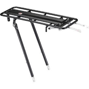 Schwinn Rear Bike Cargo Rack, Durable Rack Holds 26 lbs, Fits Most Adult Bikes 24-29-Inch Wheels, Bikes with Center, Side, or No Mounting Points, Bicycle Accessories