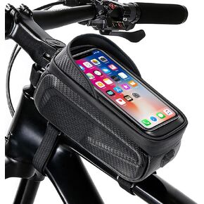 Bicycle Bag,Bicycle Accessories,New Cell Phone Front Rack Bag Holder,Sturdy Design No Deformation,Waterproof,Bicycle Bag,Men's Bicycle Gift Gear,Cell Phone Organizer for Cell Phones up to 6.8"