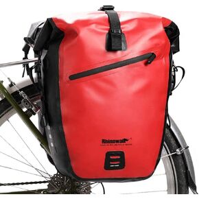 Rhinowalk Bike Bag Waterproof Bike Pannier Bag 27L,(for Bicycle Cargo Rack Saddle Bag Shoulder Bag Laptop Pannier Rack Bicycle Bag Professional Cycling Accessories)