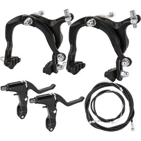 مجموعة فرجار فرامل الدراجة، تناسب دراجة الأطفال، قوس الفرامل حوالي 65-80 مم، مجموعة فرامل فرامل خلفية وأمامية طويلة المدى تناسب فرامل دراجة الأطفال على شكل C in Kuwait