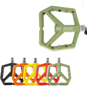 ENLEE 9/16 Mountain Bike Ultra Light Nylon Pedal, 4.3 inches Widened Widened Ultralight Seal Bearing for MTB Bicycle Pedals Accessories
