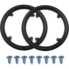 LUORNG Bike Chain Guard 2PCS Black Bicycle Sprocket Protective Cover with 4 Holes, Plastic Bike Chainwheel Protective Guard Cover, Bike Chain Guard