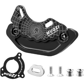 MUQZI Bash Guard, Mountain Bike ISCG05/ISCG 03 Mount 26-32T/34-38T Chainring Protector, BSA Adapter Included