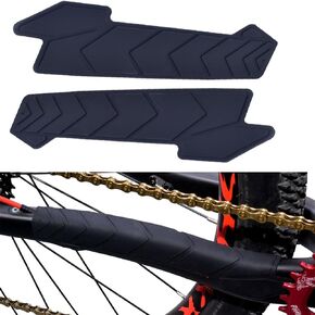 BESNIN Bike Chainstay Protector 2pcs MTB Silicone Chain Stay Frame Guard Protect Your Bike Frame for Most Bicycle