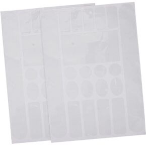 2 Sheets Scattered Beads Chain Guard Mountain Bike Clear Bike Sticker Adhesive Bike Sticker Protective Film for Bike PVC Anti-Scratch Bike Frame Paste Protective Films for Bike
