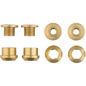 Wolf Tooth Components Set of 4 Chainring Bolts+Nuts for Single-Ring (1X) Drivetrains