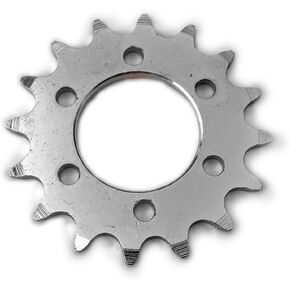 16T Fixed Gear for Bicycle Disc Brake Mount Bolts-Fixed Chain Wheel 6 Screw Disc Hub Convert to Fix Gear Single Speed Fixed Cog