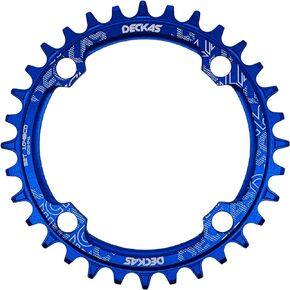 Round Oval 104BCD 30T 32T 34T 36T 38T Narrow Wide Chainring Single Chainring for 6/7/8/9/10/11/12-Speed