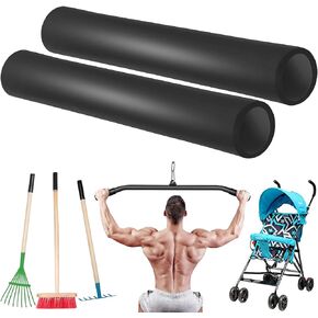 Taeku Foam Tubing Grips, 1 Pair Comfortable Durable NPVC Foam Handle Cover for Fitness Home Lawn Bicycle Handle
