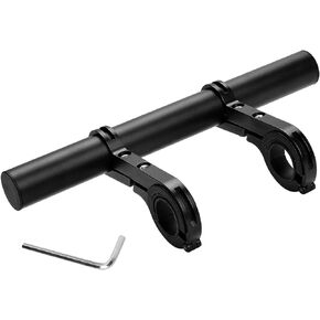 Yizhet Bike Handlebar Extender, Lightweight Durable Aluminum Alloy Double Bicycle Handlebar Extension Bracket for Holding Motorcycle E-Bike Lamp Speedometer GPS Phone Mount Holder (Aluminum Alloy)