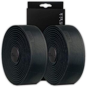 Fizik Vento Tacky Black Bar Tape | Microtex, Solocush | 2 Rolls of Tape (Vento - 2.7mm - Solocush - Tacky)