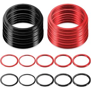 20 Pieces Bike Bicycle Bottom Bracket Spacer 7 8 9 10 11 Speed Cassette Aluminum Alloy Flywheel Hub Washer Flywheel Hub Spacer 1 mm 1.5 mm 2 mm 2.5 mm 3 mm Bottom Bracket Washer BB