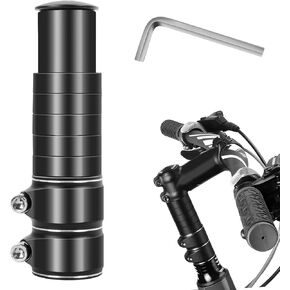Bike Stem Riser Adjustable 60 Degree 31.8mm (1-1/4") Aluminum Alloy Mountain Bike Handlebar Stem for MTB, Road Bike, Fits Standard 28.6mm (1-1/8") Steering Tube