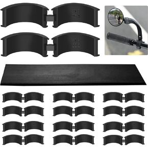 12 Pcs Bicycle Handlebar Rubber Gasket & 1 Rubber DIY Gasket, Anti-Vibration and Anti-Slip Handlebar Stem Shim Spacer Adapters to Fit 22.2/25.4 mm to 31.8 mm Bike Stem for Road Mountain Bikes.