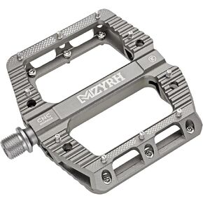 Road/Mountain Bike Pedals MTB Pedals Bicycle Flat Pedals 3 Bearings 9/16" Aluminum Alloy Bicycle Platform Pedals for BMX MTB