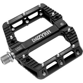 Road/Mountain Bike Pedals MTB Pedals Bicycle Flat Pedals 3 Bearings 9/16" Aluminum Alloy Bicycle Platform Pedals for BMX MTB
